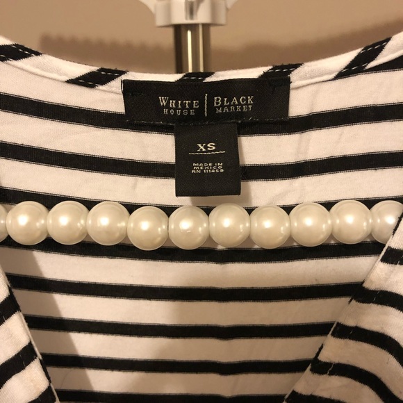 WHBM stripes sleeveless top - Picture 2 of 4